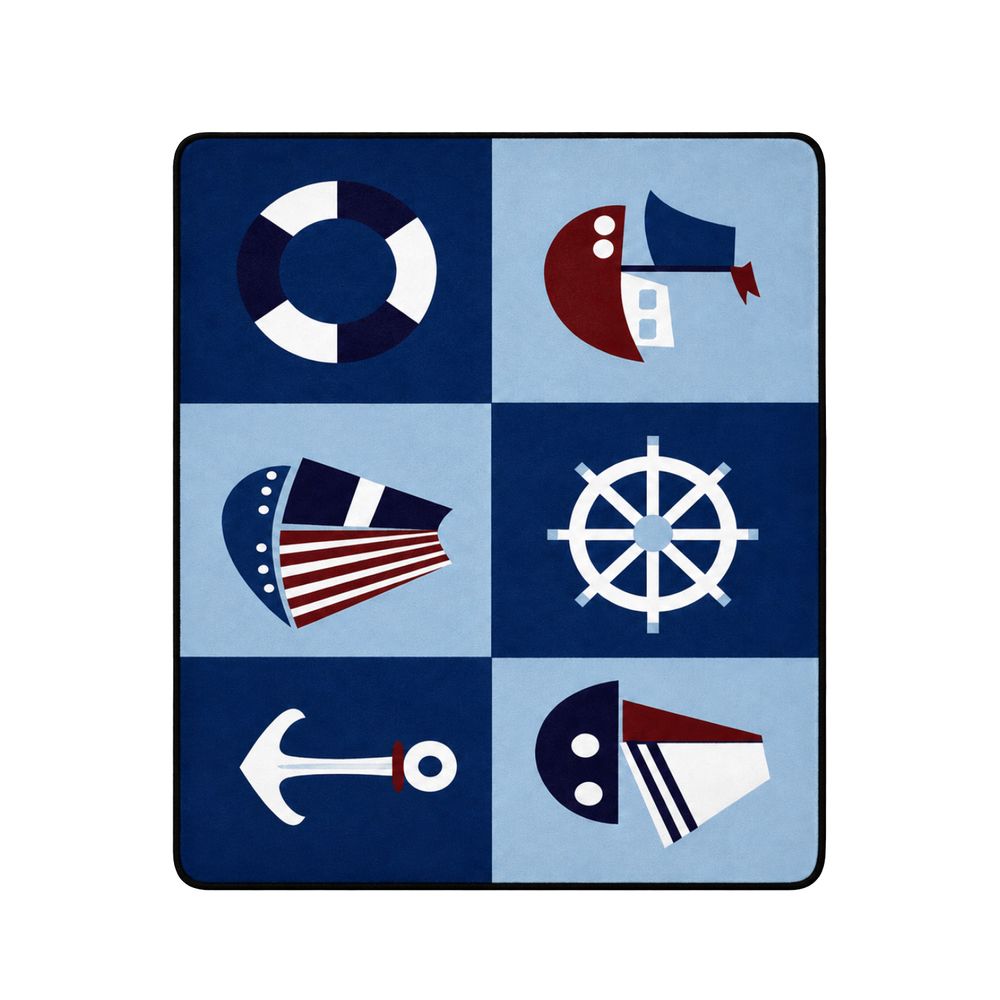 Factory Price - Kid's Sailor Design Play Mat Rug - 160 x 200 cm