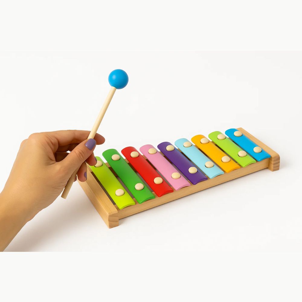 Factory Price Gradient Wooden Xylophone - Rainbow