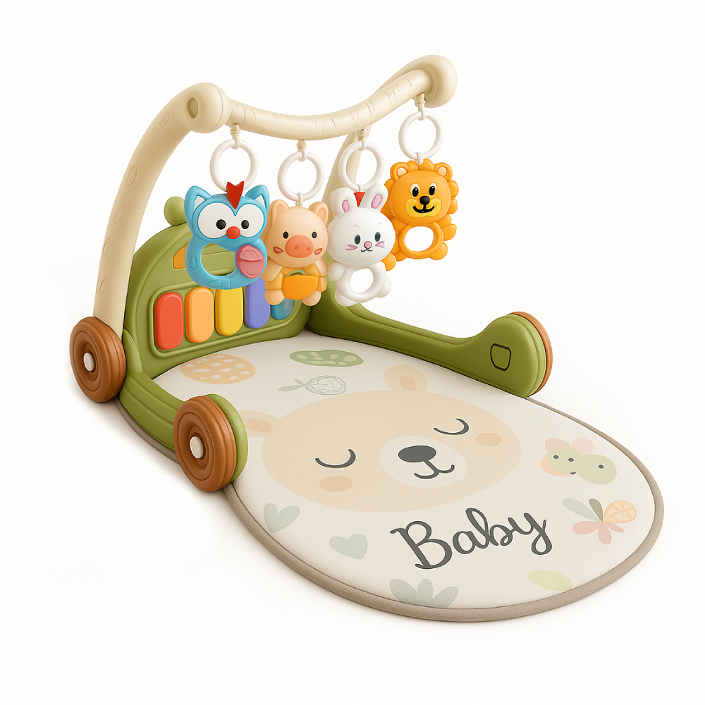 Factory Price - Daisy 3-In-1 Multifunctional Baby Walker - Green