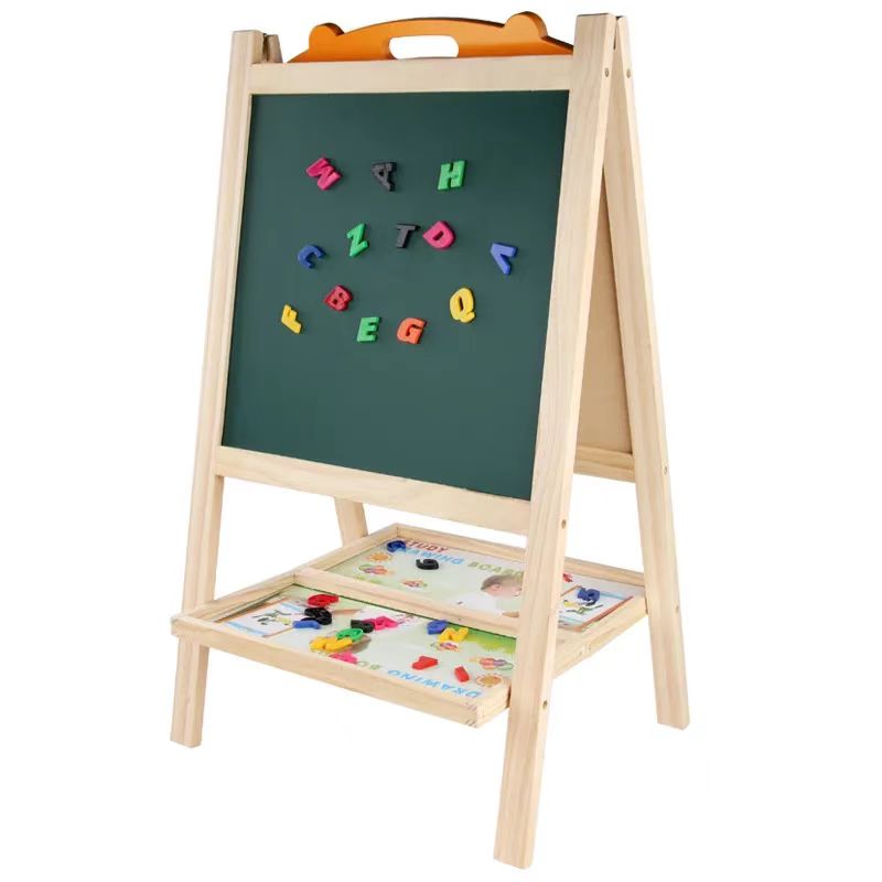 Factory Price - Kids Double Sided Magnetic Wooden Board