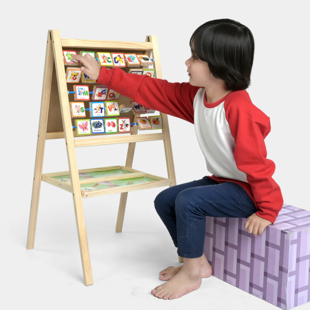 Factory Price - Kids Double Sided Magnetic Wooden Board