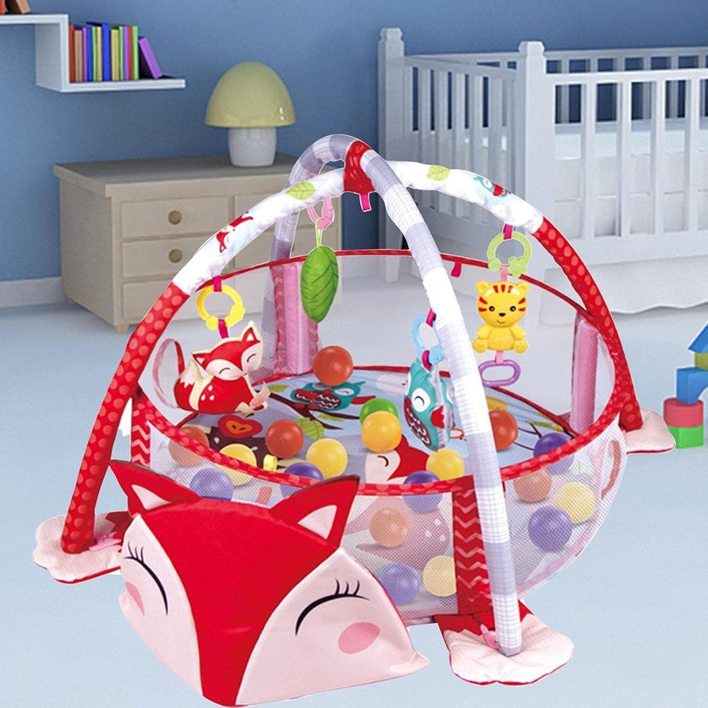 Factory Price - Cute Fox Activity Play Gym with Ball Pit