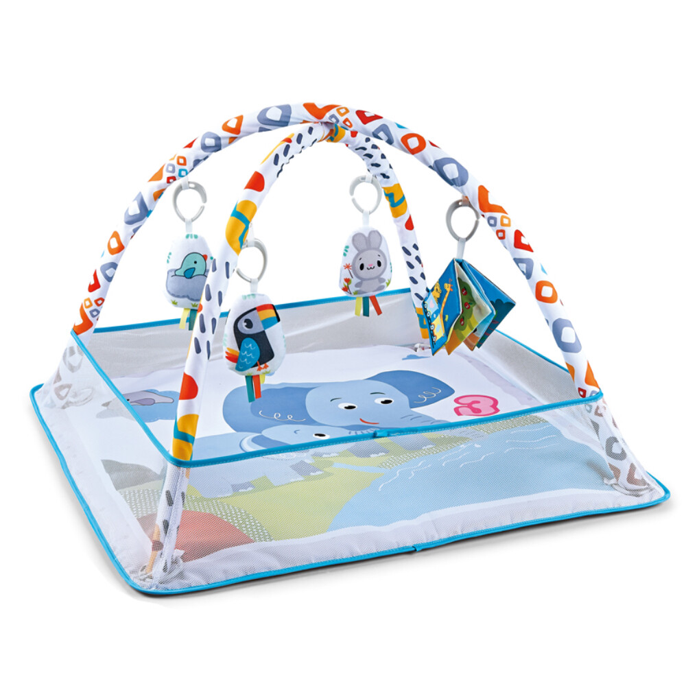 Factory Price Interactive Unicorn Baby Play Mat with Bumper Net