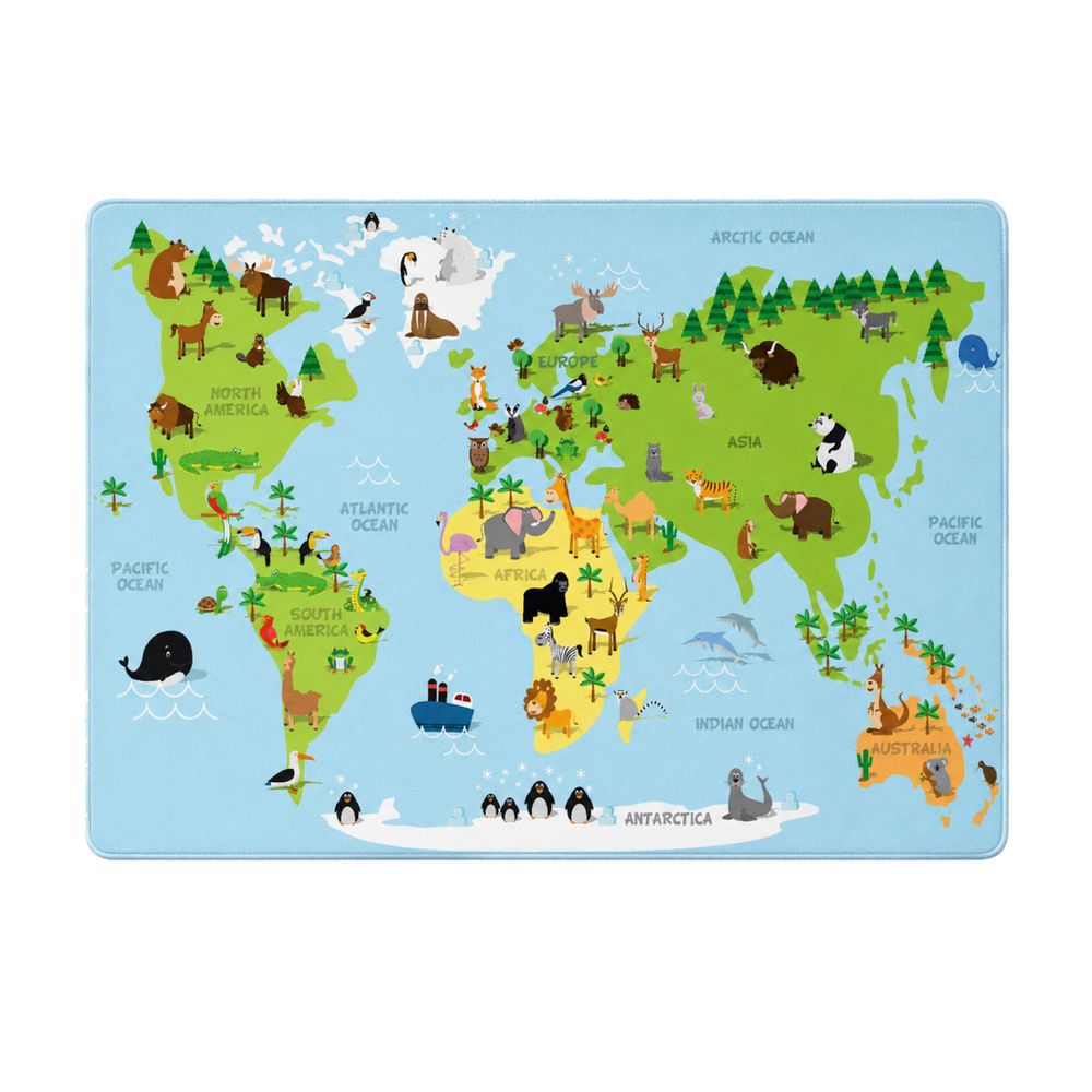 Factory Price - Kid's World Forest Design Play Mat Rug - 160 x 200 cm