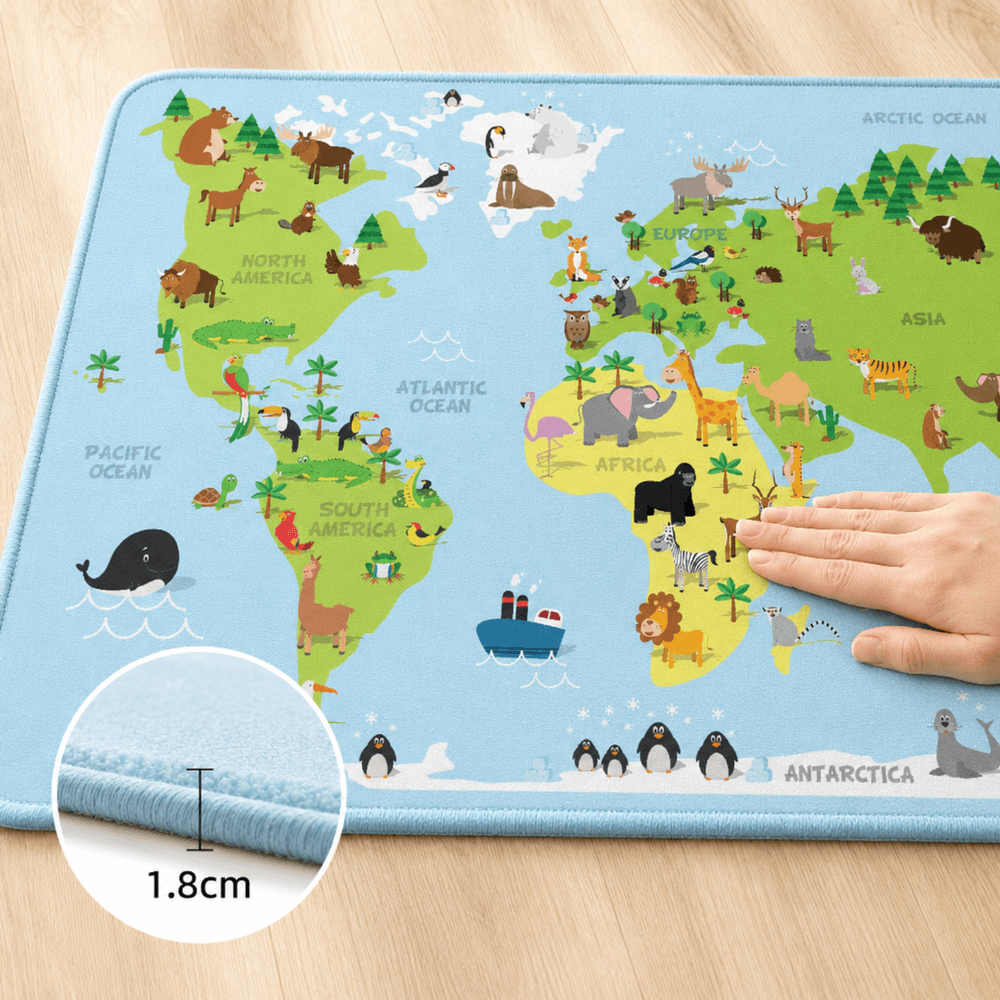 Factory Price - Kid's World Forest Design Play Mat Rug - 160 x 200 cm