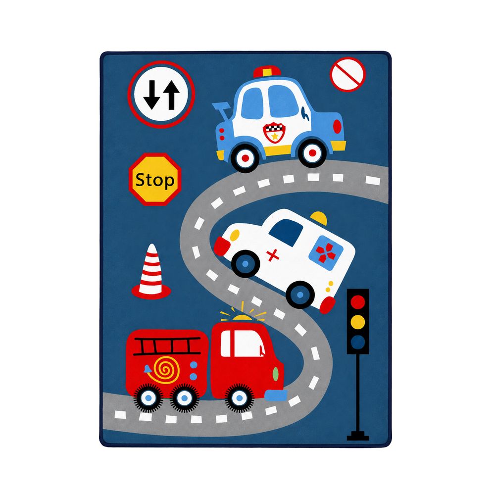 Factory Price - Kid's Kevin's Car Play Mat Rug - 160 x 200 cm