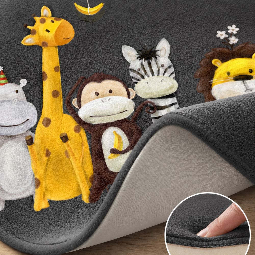 Factory Price - Kid's Animal World Play Mat Rug - 160 x 200 cm