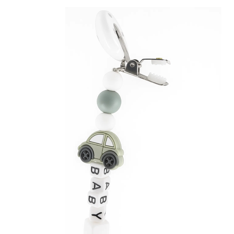 Factory Price - Car Silicone Pacifier Clip - Grey
