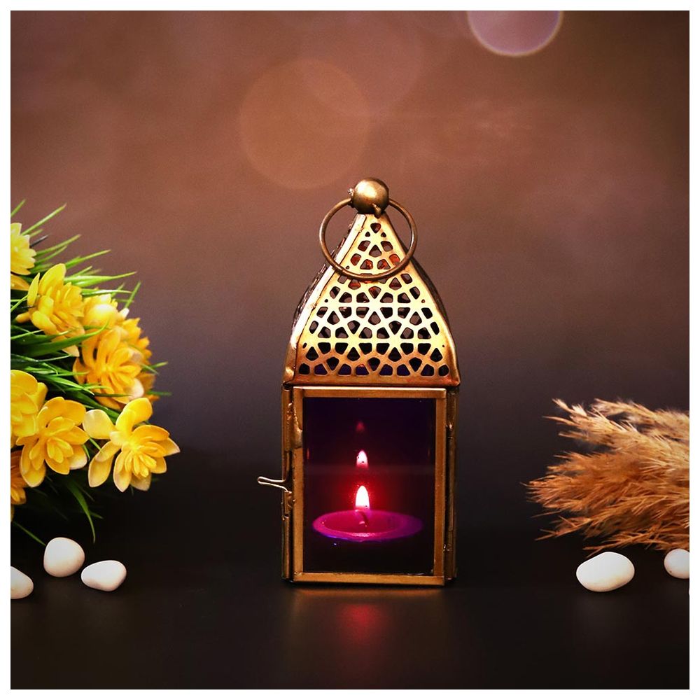 HilalFul - Authentic Handmade Lantern - Small - Purple