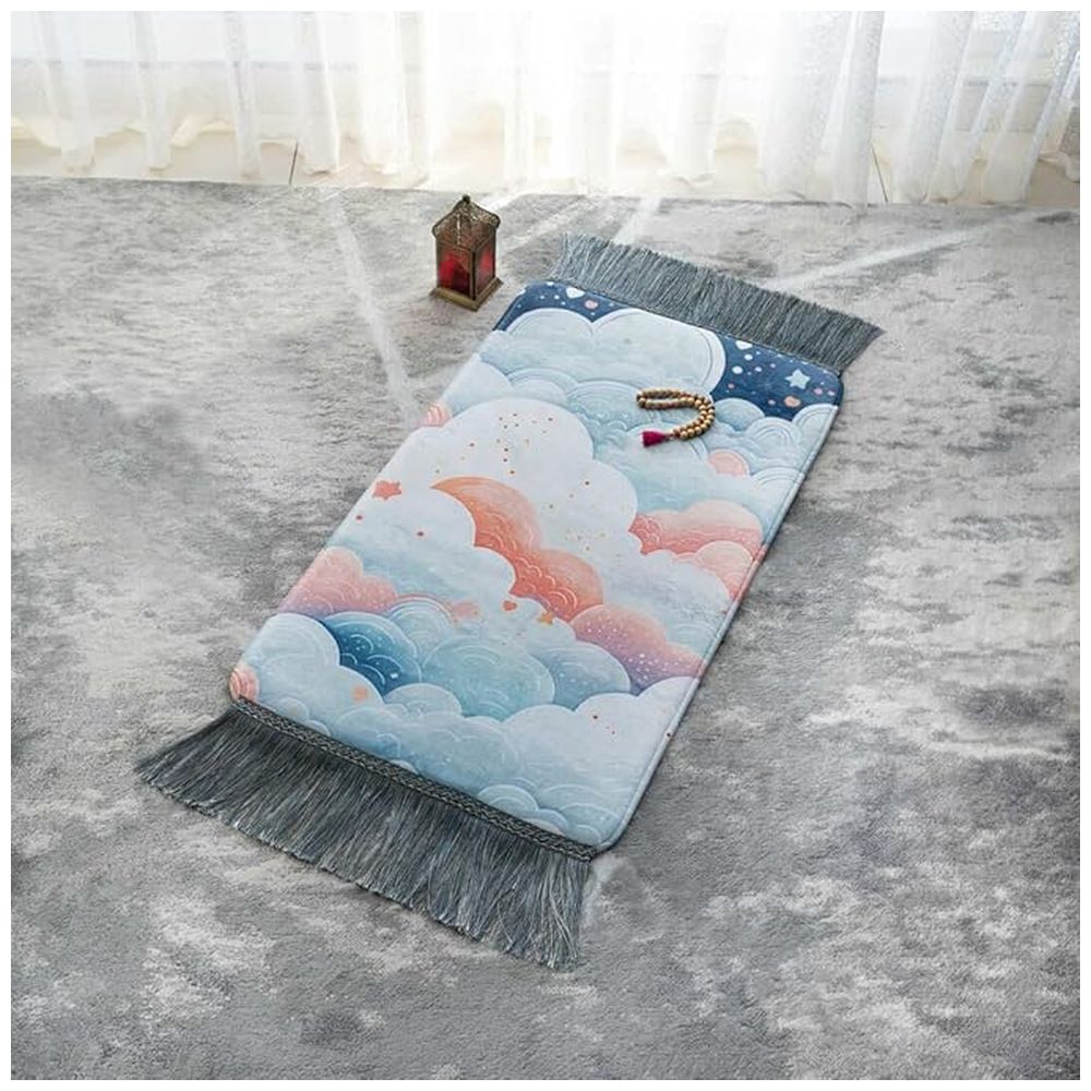 HilalFul Infinite Clouds Foam Kids Prayer Mat - Muticolor