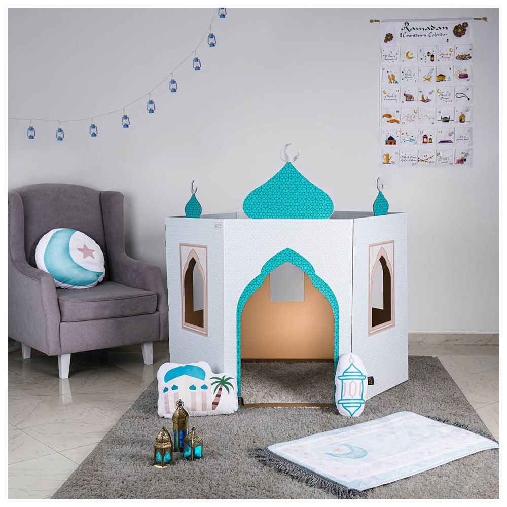 HilalFul - Themed Cardboard Playmosque - White/Blue