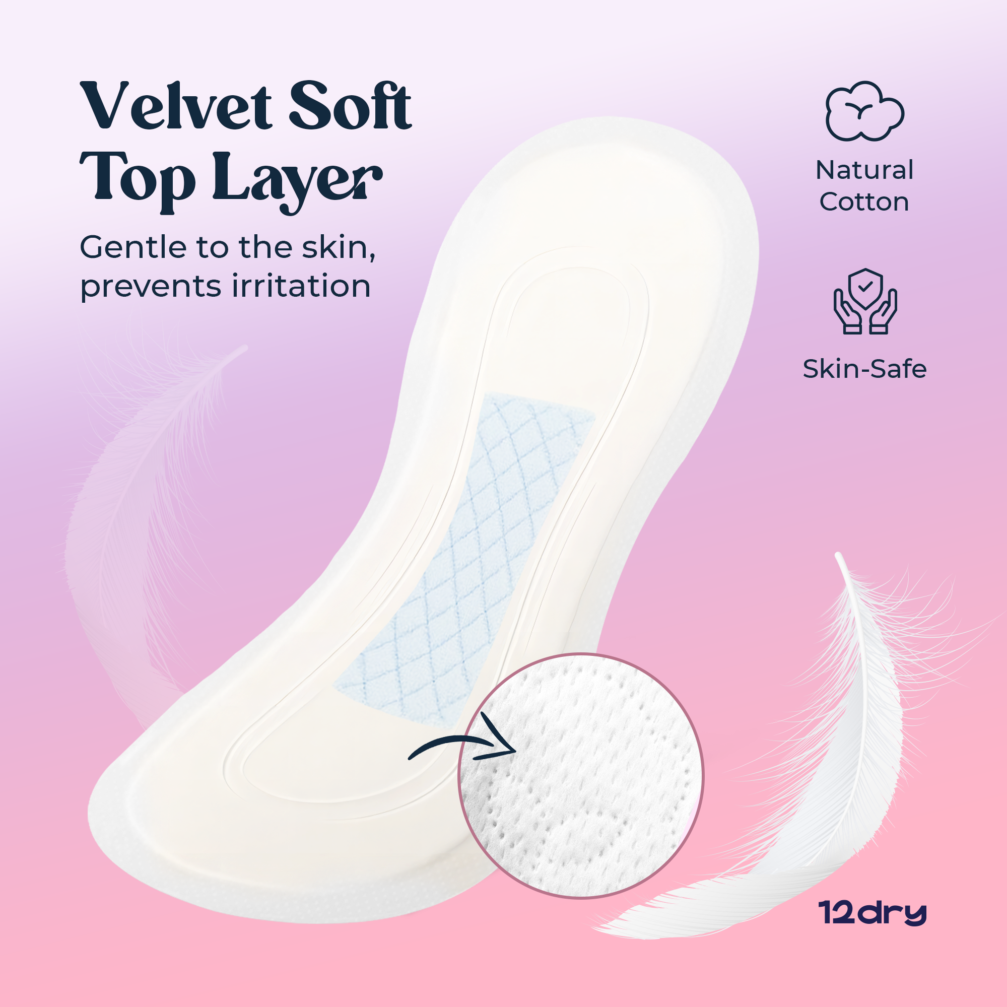 12dry - Ultra Thin Panty Liners - Pack of 3 - 90 pieces