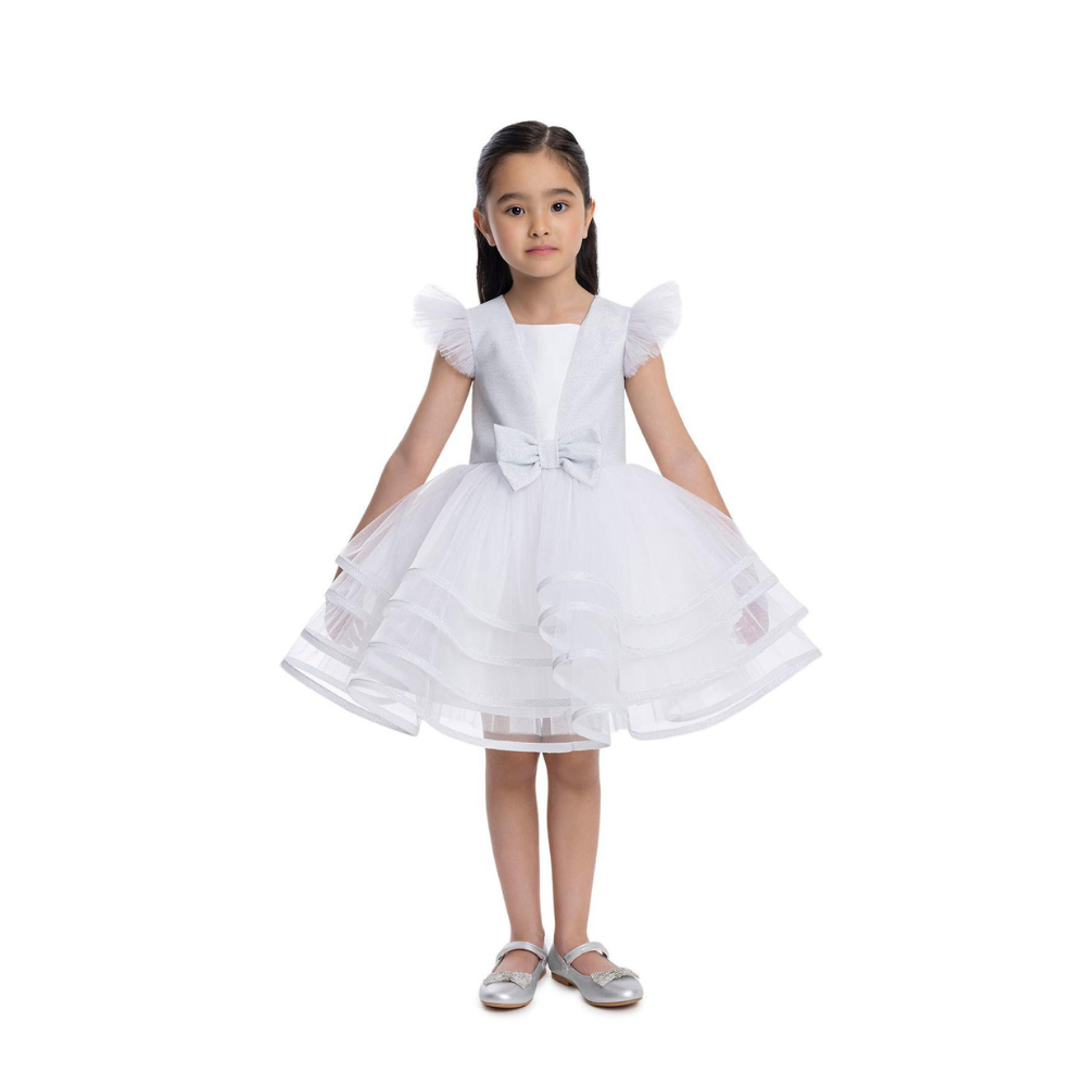 Via Bambino - Girl's Tiered Ruffle Party Dress