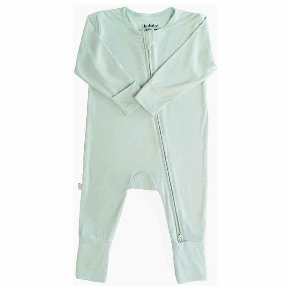 Hushabye Organic Bamboo Sleepsuit Light - Sage