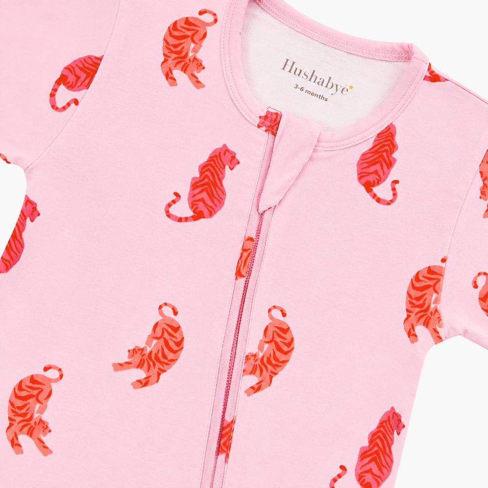 Hushabye Zippered Bamboo Sleepsuit Tiger - 3 Pcs