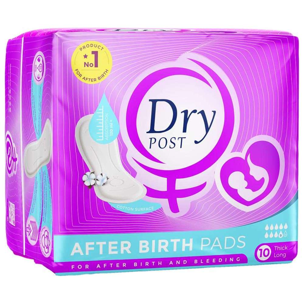 Dry - Post After Birth Pads - Large - 10 Pcs