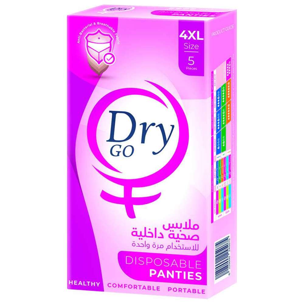 Dry - Go Disposable Panties - 4XL - 5 Pcs