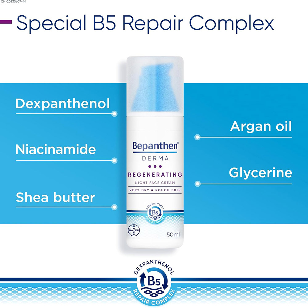 Bepanthen - Regenerating Night Face Cream - 50 ml