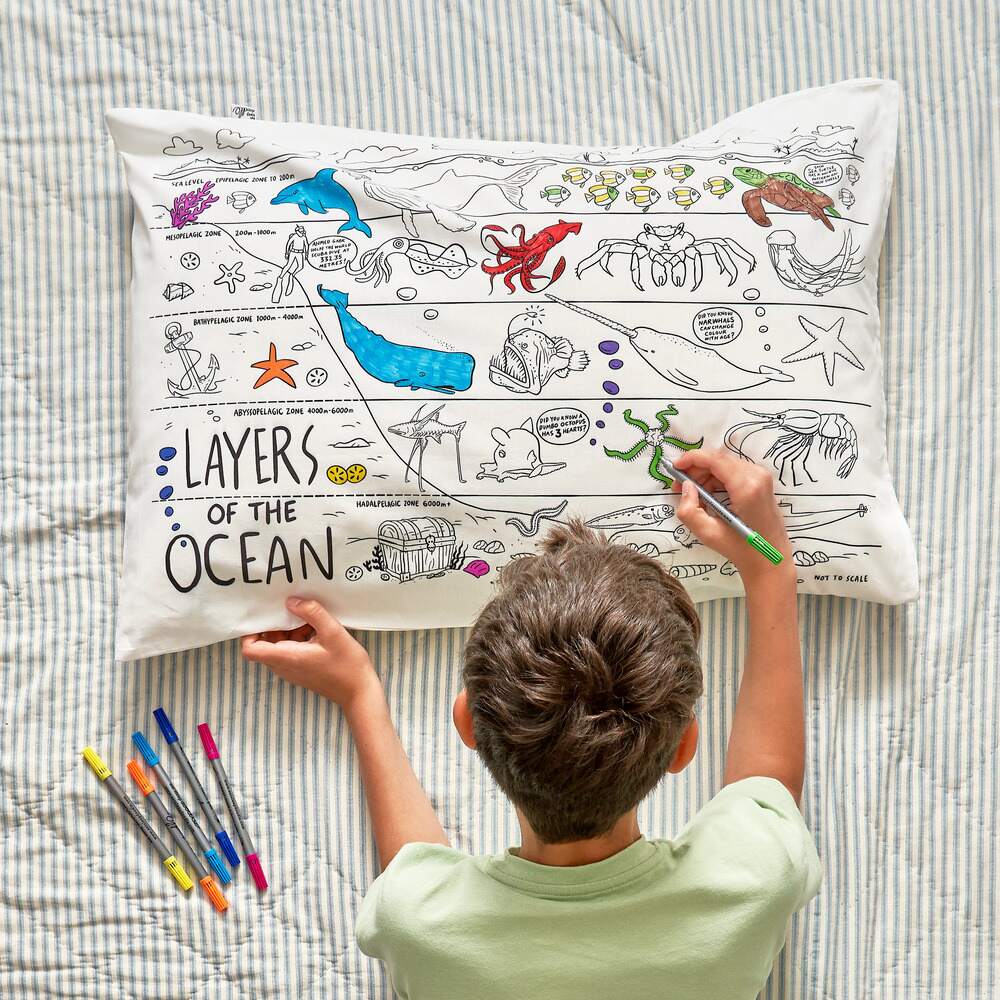 Eat Sleep Doodle - Under The Sea Pillowcase Set