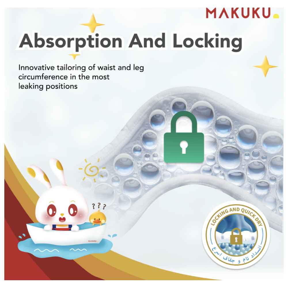 Makuku - Diapers Daily Care Diapers - Size 3 - Jumbo - 6-9 kg - 52 Pcs