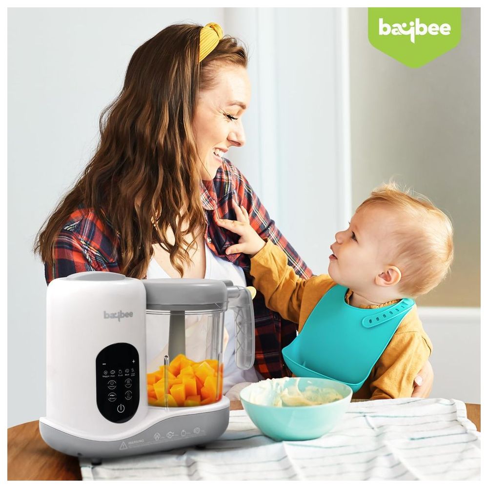 Baybee - Blenzy 5-in-1 Electric Baby Food Processor - White