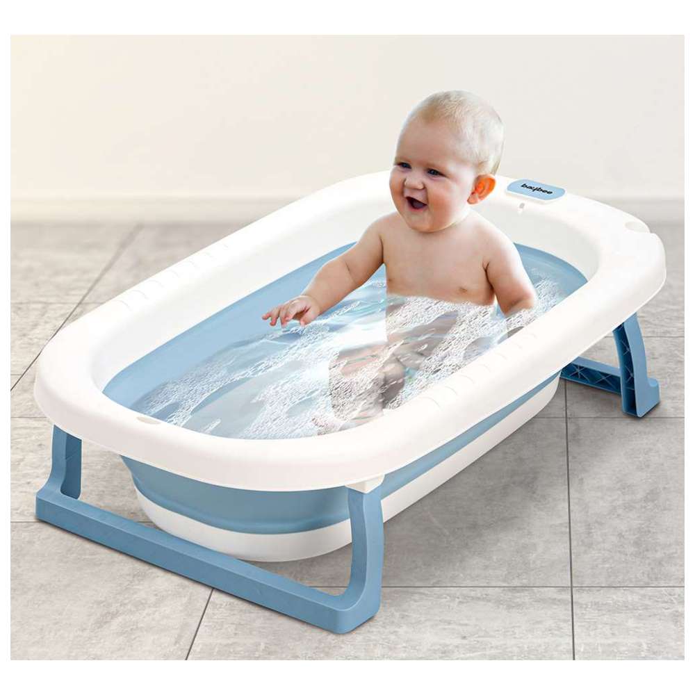 Baybee - Foldable Baby Bath Tub - Blue
