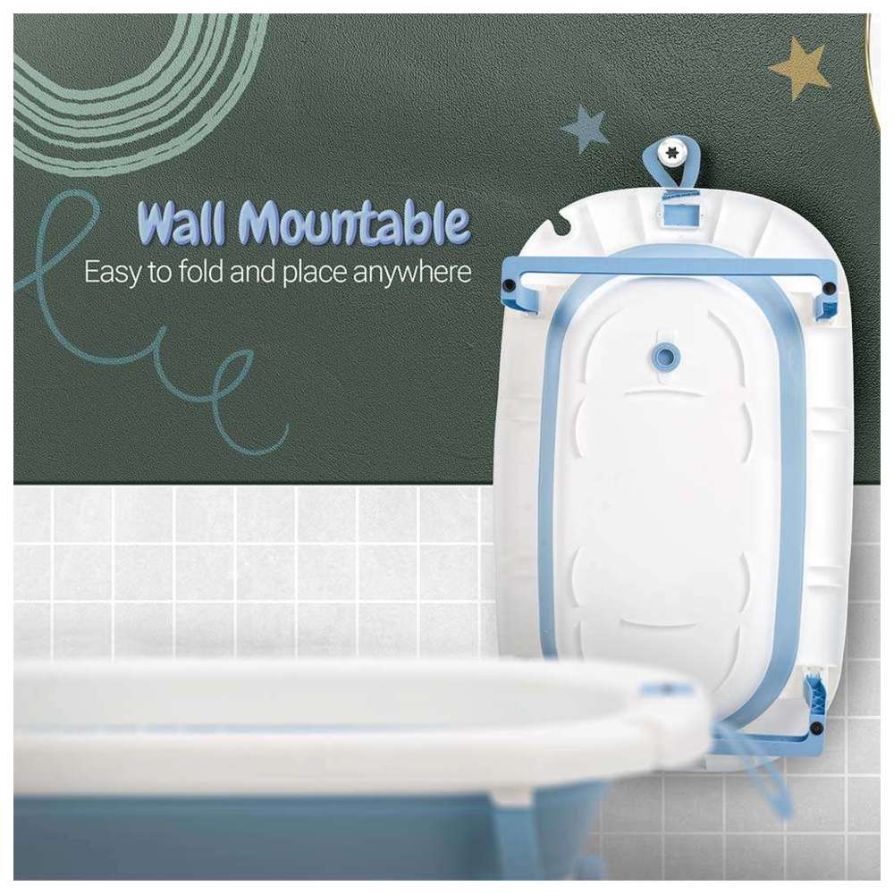 Baybee - Foldable Baby Bath Tub - Blue
