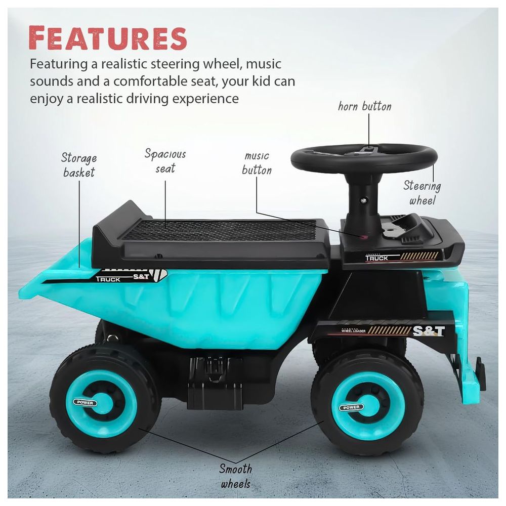 Baybee - Kids Cruiser Truck Ride-On Car - Green