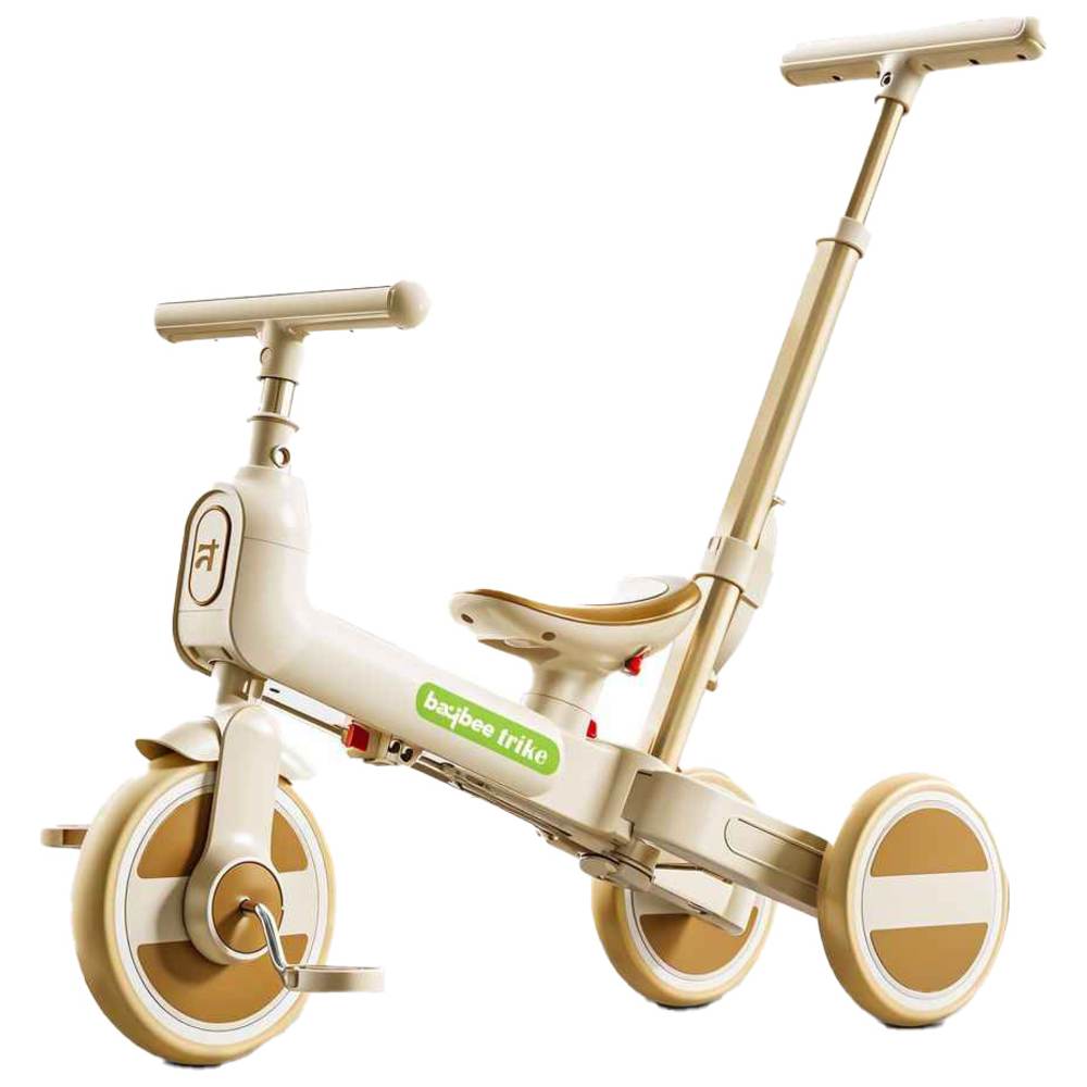 Baybee - Novak 4-in-1 Convertible Baby Tricycle - Brown