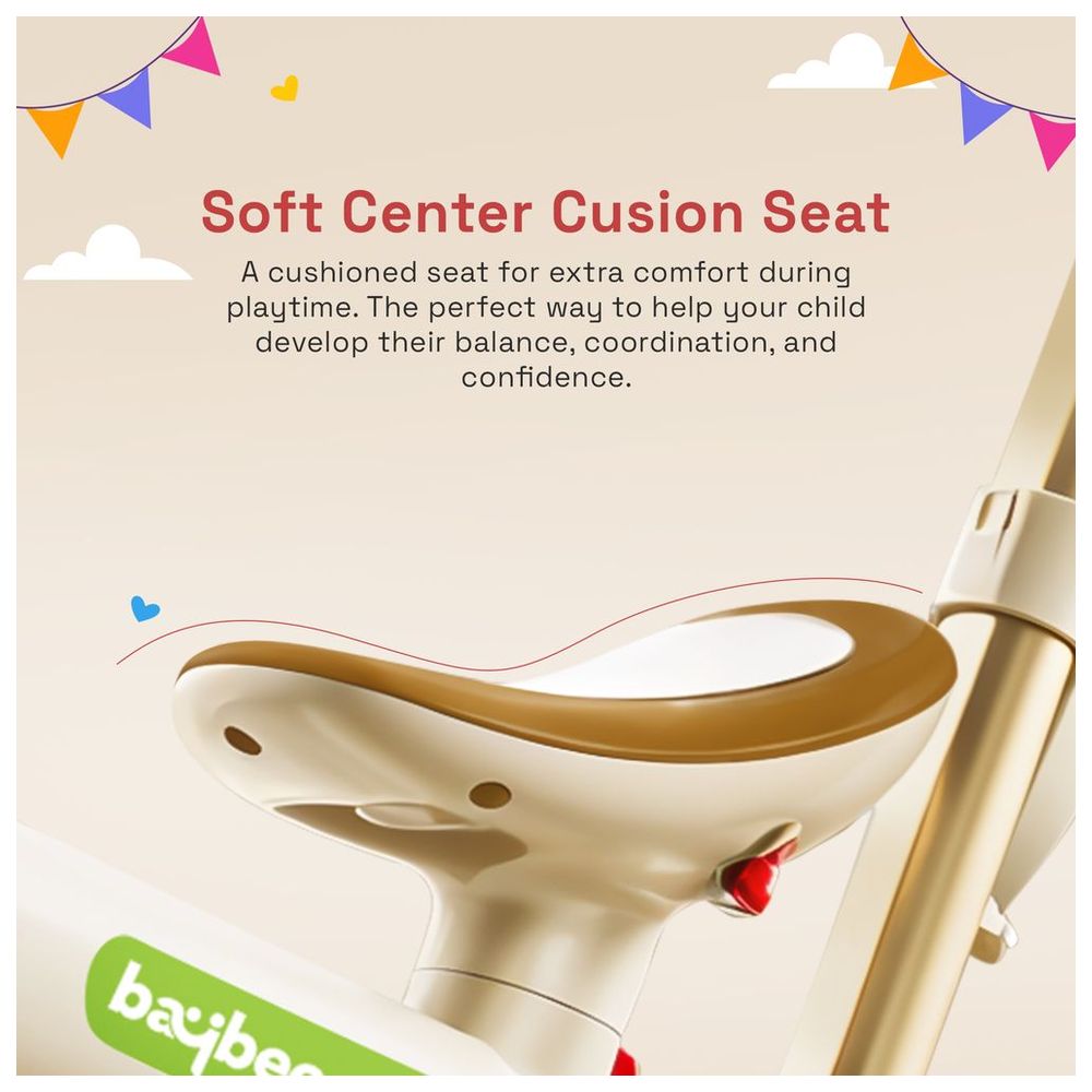 Baybee - Novak 4-in-1 Convertible Baby Tricycle - Brown