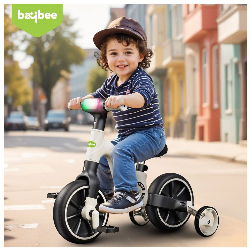 Baybee - Buzzy 2-in-1 Convertible Baby Tricycle - Black