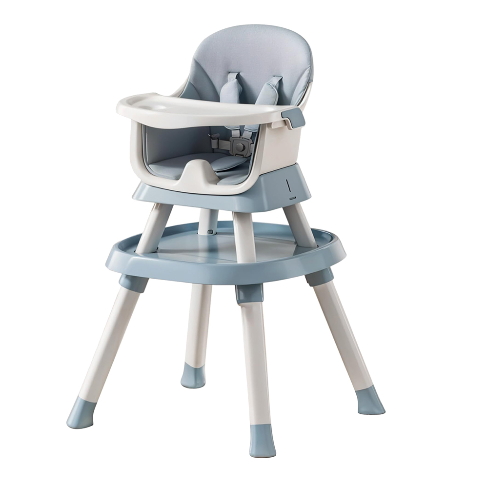 Baybee 6-in-1 Convertible Baby High Chair - Blue
