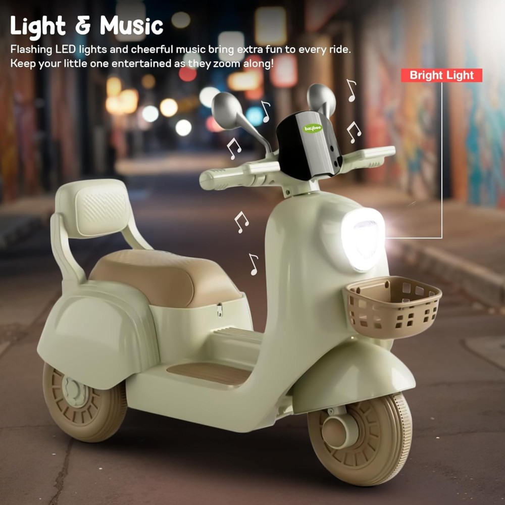 Baybee - Kids Lola Electric Ride-On Scooty - 12 V