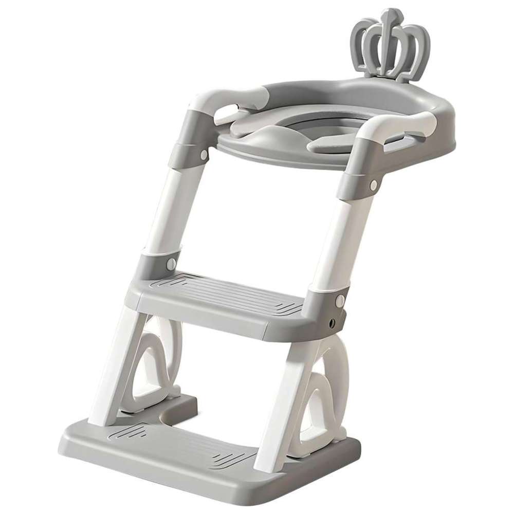 Baybee - Crown Western Toilet Potty Seat - Grey