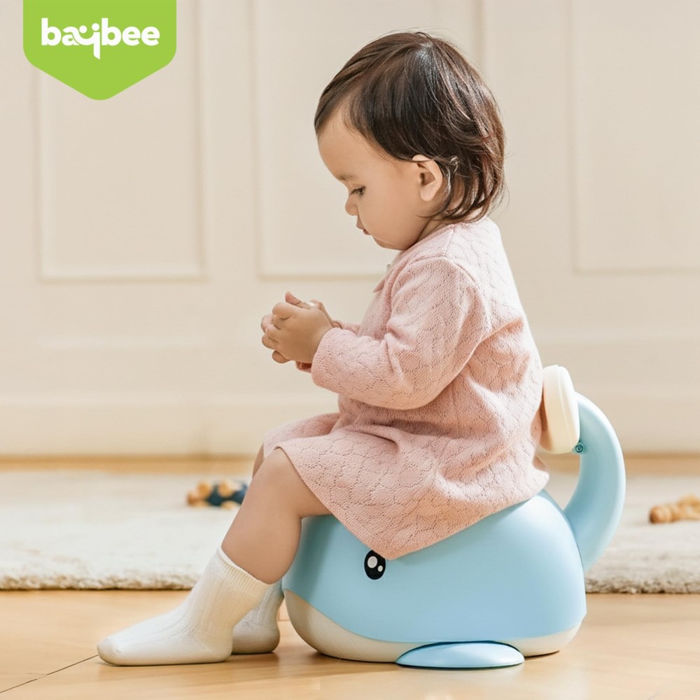 بايبي - مقعد تدريب على استخدام المرحاض على شكل حوت صغير