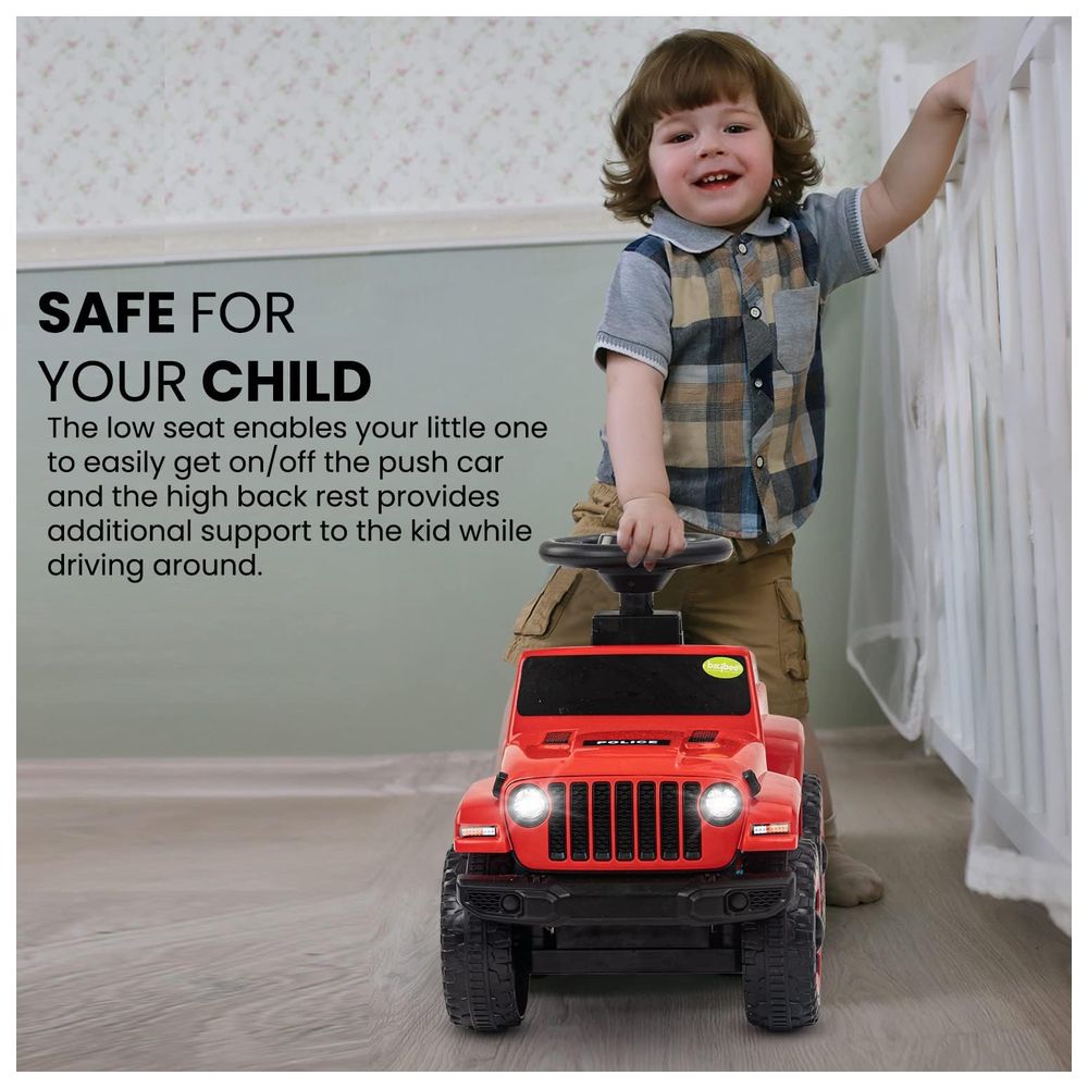 Baybee - Baby Ride-On Push Car - Red