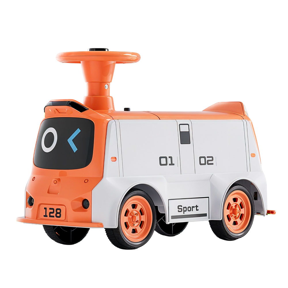 Baybee - Waldo Baby Ride-On Push Car - Orange