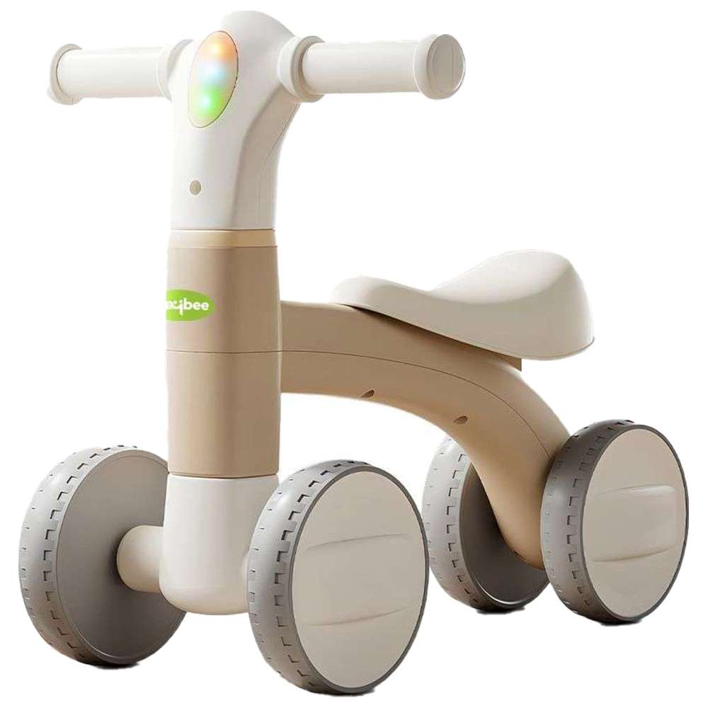 Baybee - Pebble Kid's 4-Wheels Balance Bike - Brown
