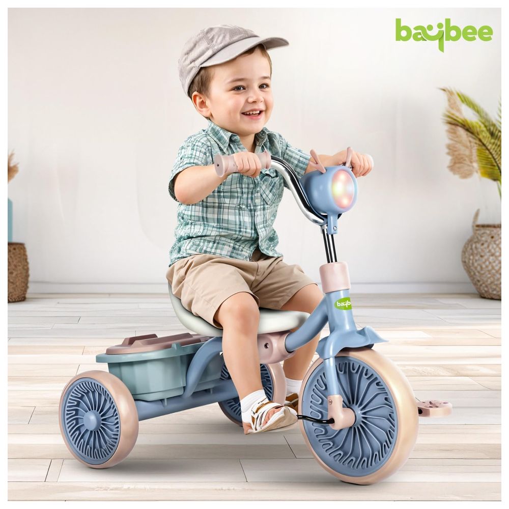 Baybee - Triky Foldable Baby Tricycle - Blue