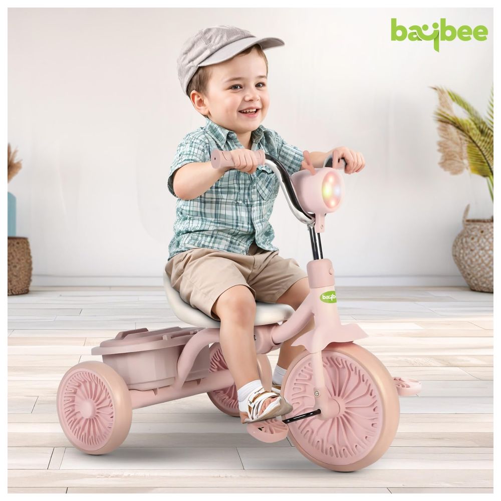 Baybee - Triky Foldable Baby Tricycle - Pink