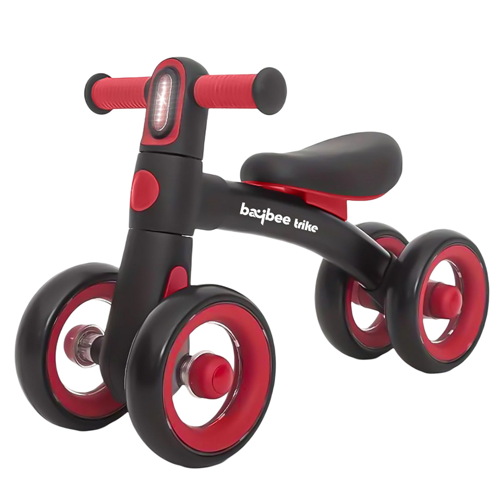 Baybee - 4 Wheels Baby Tricycle With EVA Wheels - Black