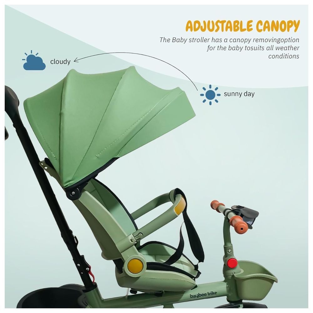Baybee - Hike 3-in-1 Baby Tricycle - Green