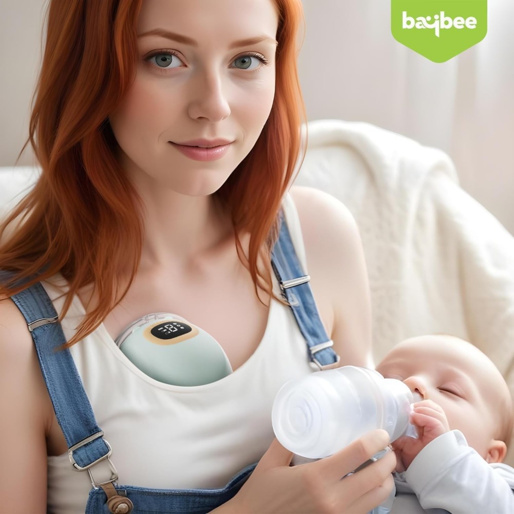 Baybee - Wearable Electric Breast Pump - Green
