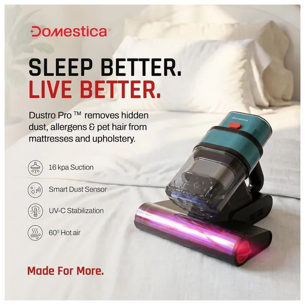 Domestica - Dustro Pro Handheld Mites Vacuum Cleaner - Dark Green