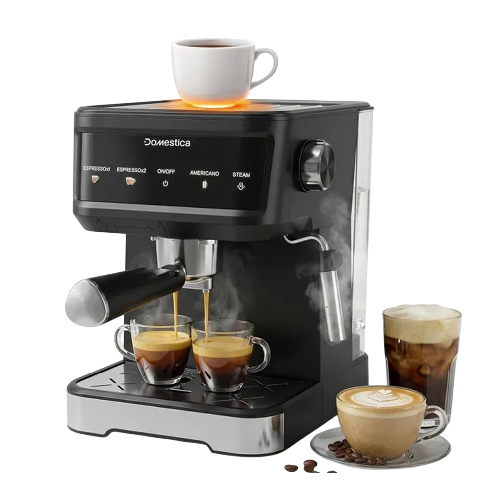 Domestica - Brewcraft Pro 2.0 Espresso 20 Bar Coffee Maker Machine - Black