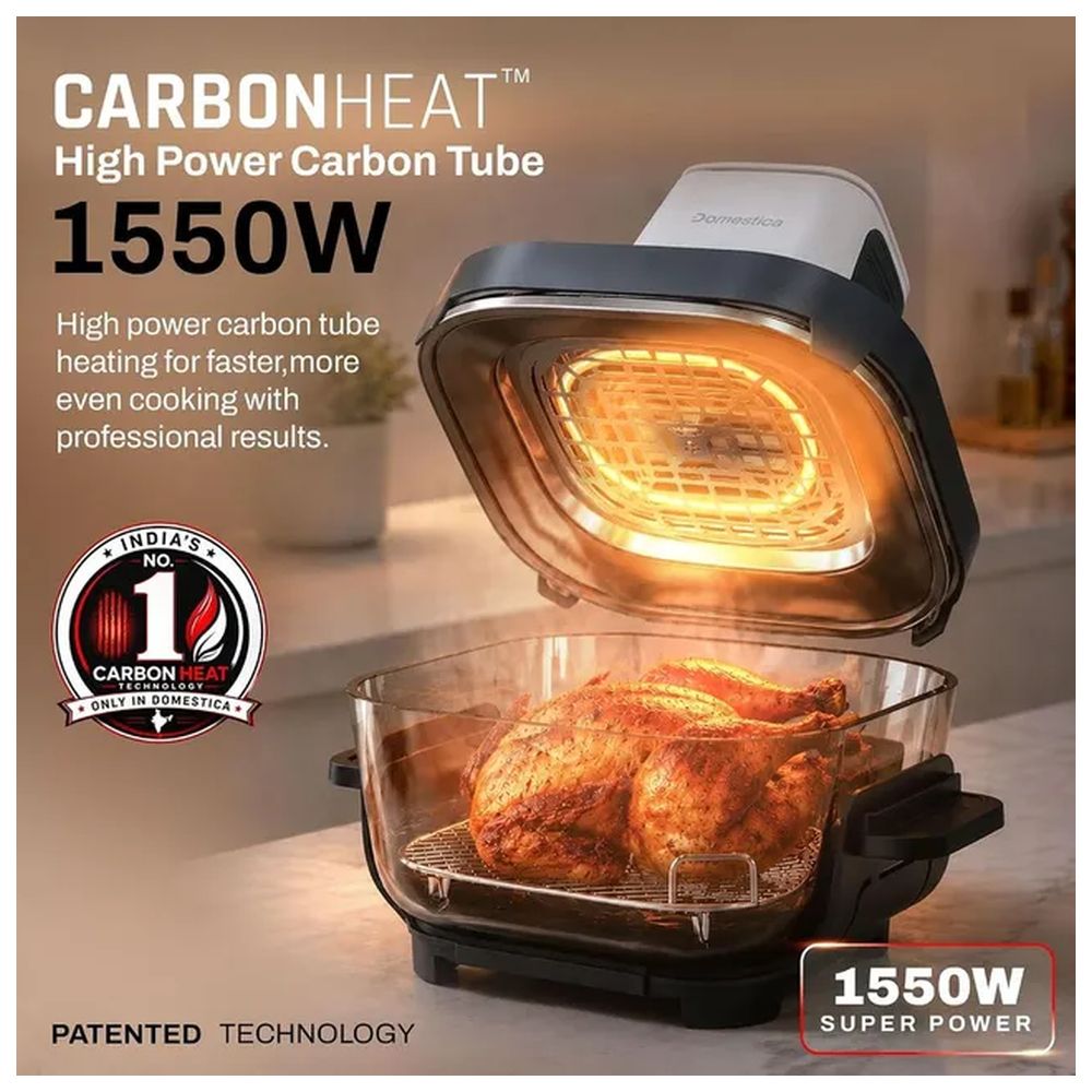 Domestica - Carbon Heat Pro Lumera Air Fryer Oven - White