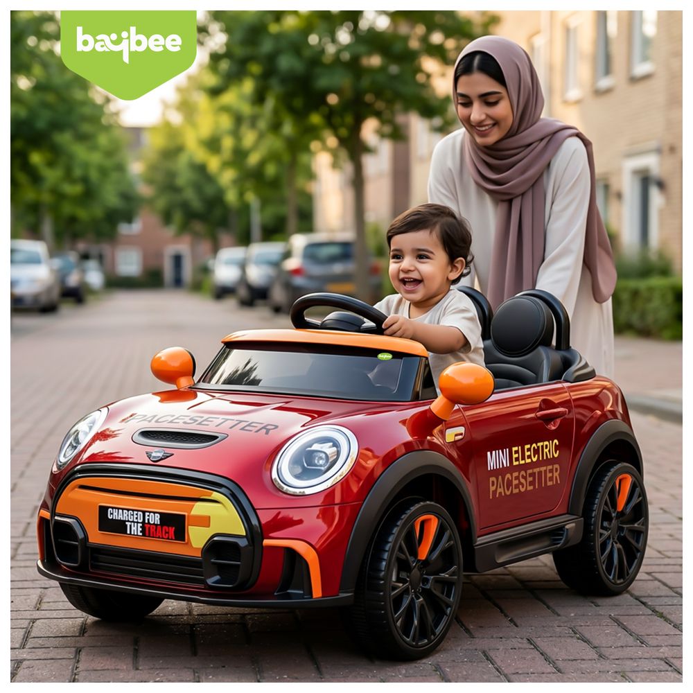 Baybee - Kids Cooper Electric Ride-On Car With Remote Control - 12 V