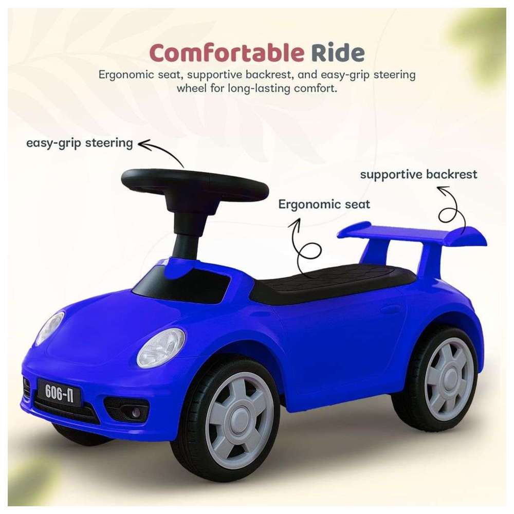Baybee - Toddle Rider Ride-On Push Car - Blue