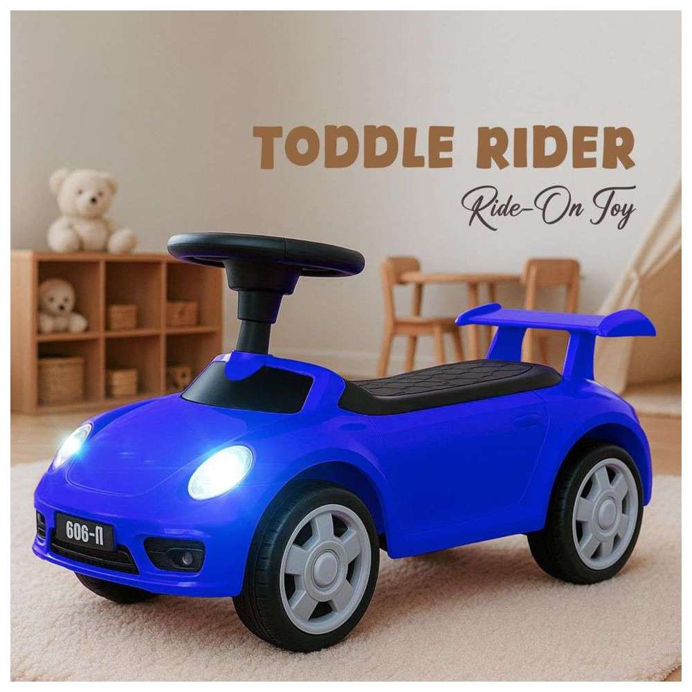 Baybee - Toddle Rider Ride-On Push Car - Blue