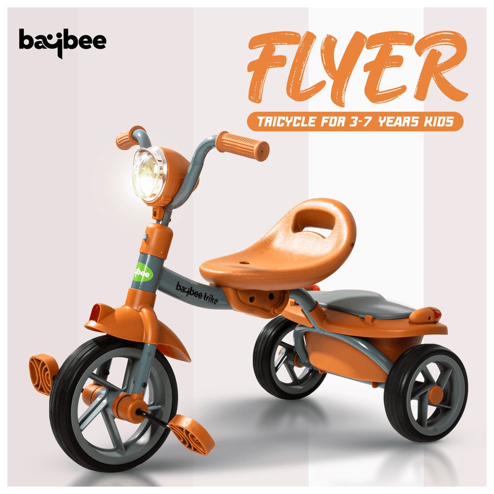 Baybee - Flyer Tricycle For Kids - Orange